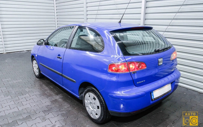 Seat Ibiza cena 4999 przebieg: 185000, rok produkcji 2004 z Przecław małe 191